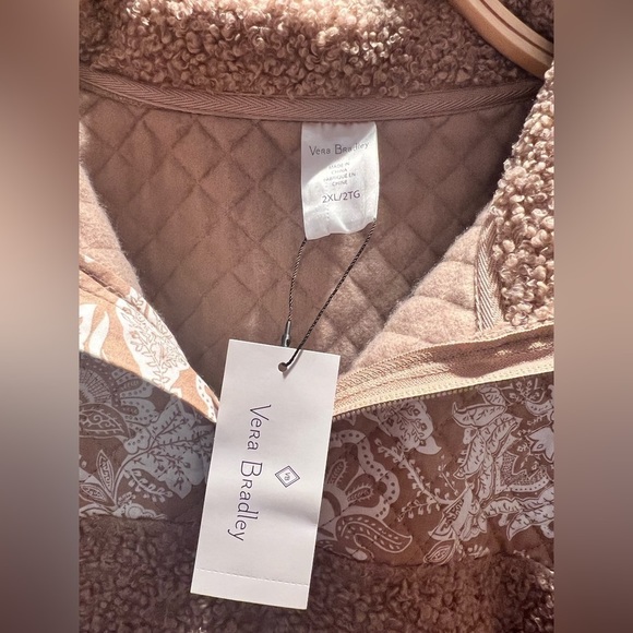 Vera Bradley Women's Snap Collar Fleece Pullover Sweatshirt with Pockets - Picture 2 of 2